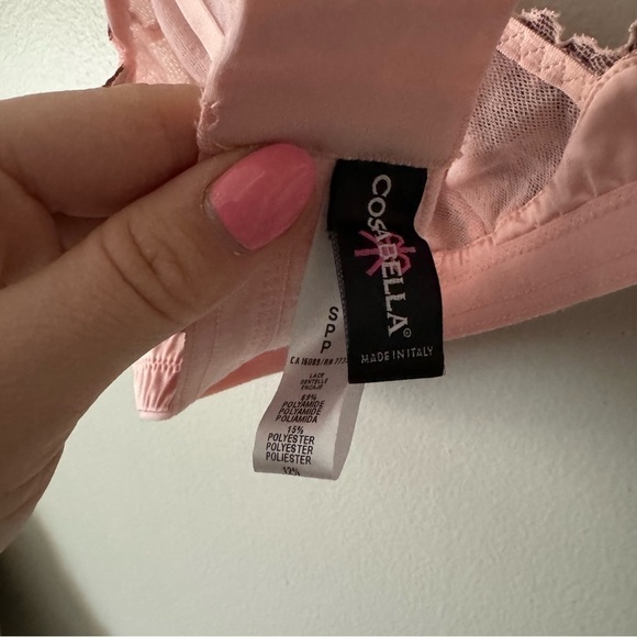 Cosabella Italy pink  lace bralette S - Picture 4 of 5
